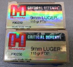 Hornady Critical Defense 9mm Ammunition