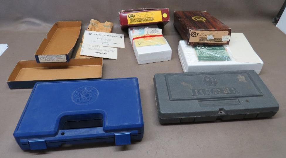 Original Colt, Smith and Wesson and Other Factory Handgun Boxes