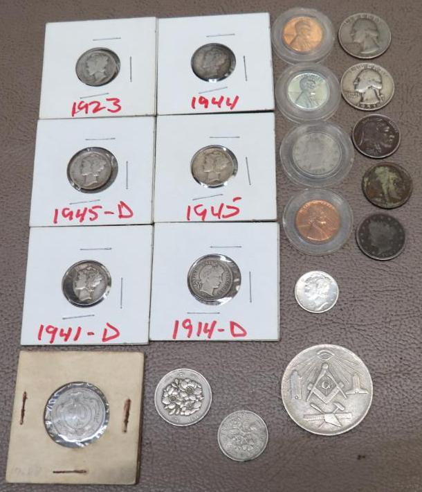 US and Foreign Collector Coins and Tolken