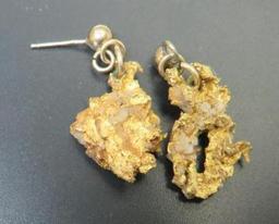 Gold Nugget Earrings