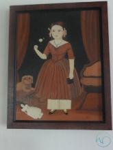 1954 Primitive oil painting