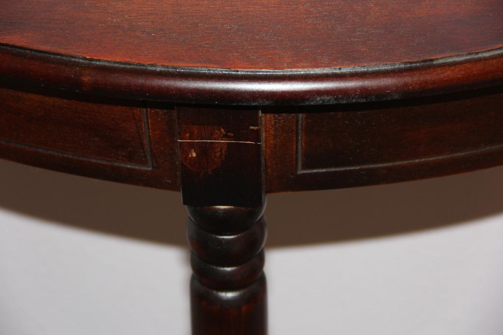 Antique Semi-Circle Wood Wall Table