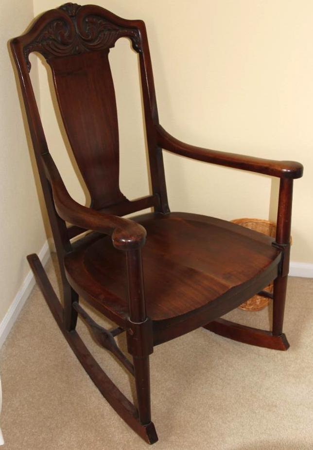 Beautiful Antique Wood Rocking Chair