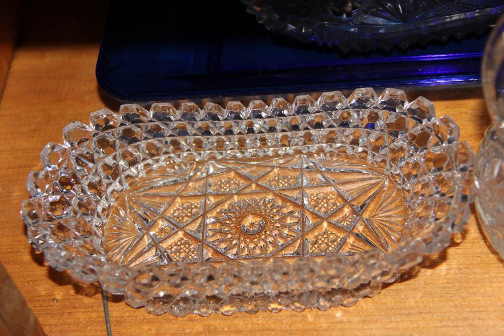 Collection of Cut Glass and Crystal, and Serving Plates