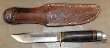 Excellent Western Boulder Fight Knife in Sheath