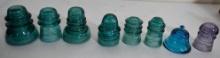 Eight Piece Antique Insulator Assortment