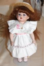 All Porcelain Doll with Artist Signature on Back of Head