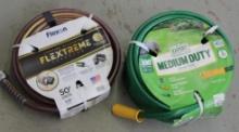 Flexon Flextreme 50' Hose and Expert Gardener 100' Medium Duty Hose