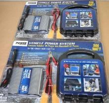 Two New Vehicle Power System 500 Watt Inverters