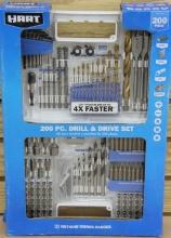 Hart 200 Piece Drill and Drive Set New in Box