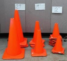 20 New Traffic Cones of Different Size