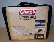 Coleman Extra High Airbed with Built in Battery Pump