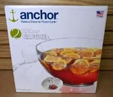 Anchor 7 QT Punch Bowl & Ladle