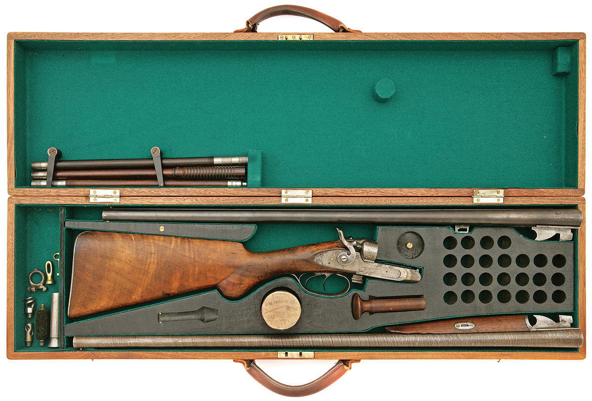 Early and Rare Parker Small Bore Underlifter Double Hammergun