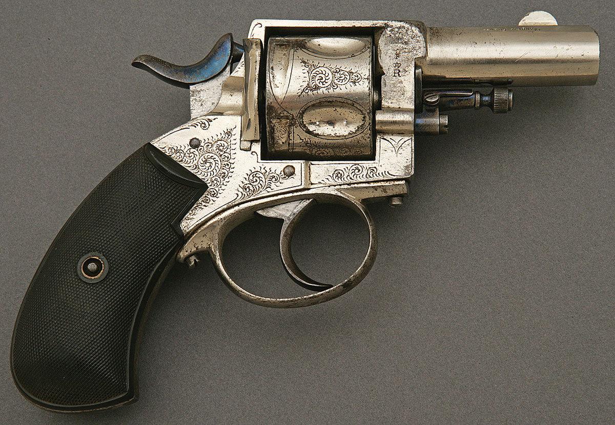 Engraved Manufrance Double Action Bulldog Revolver