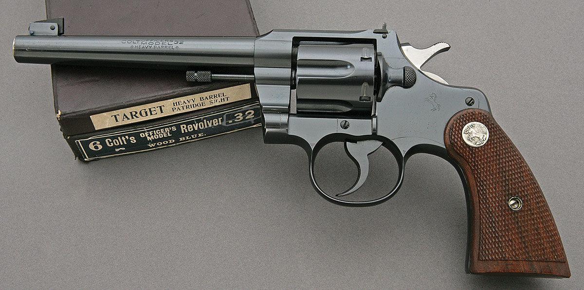 Rare Colt Officers Model Heavy Barrel Target Revolver