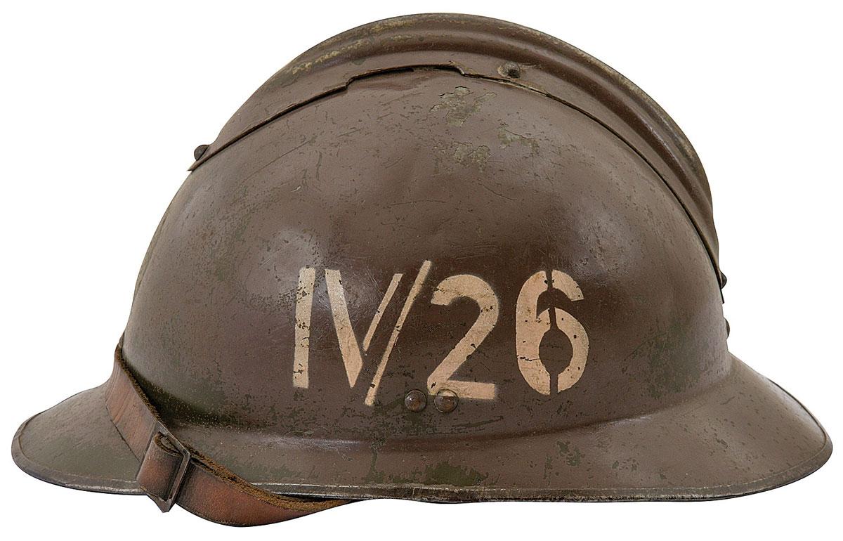 French M26 Adrian Helmet with German Markings