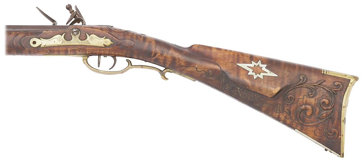 Unmarked Contemporary Flintlock Long Rifle