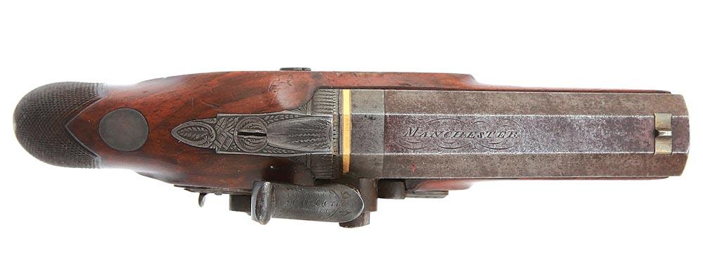 Pair of British Percussion Pocket Pistols by Conway