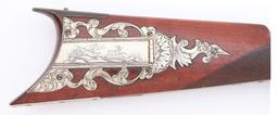 Highly Embellished Percussion Halfstock Sporting Rifle by F. Reynolds of New York