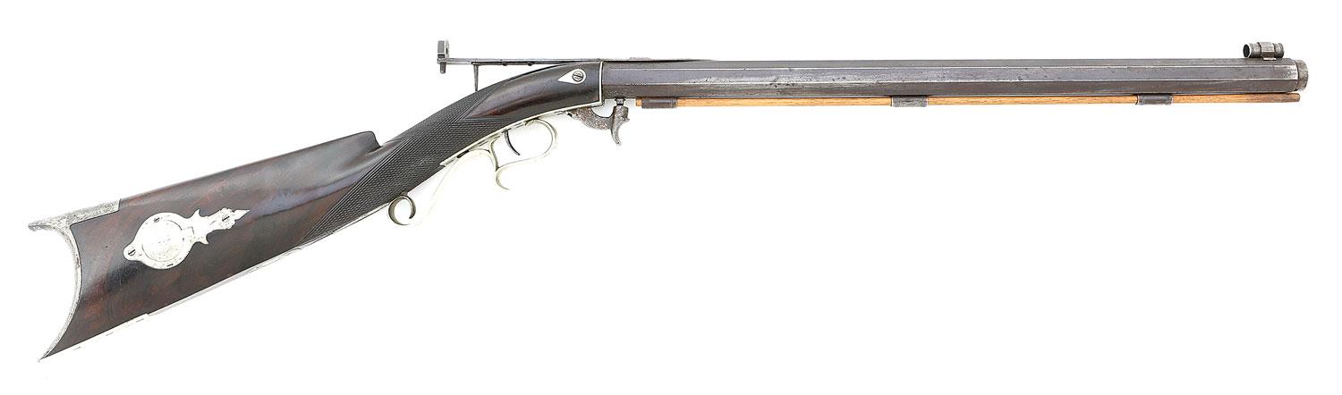 Fine New England Underhammer Percussion Sporting Rifle