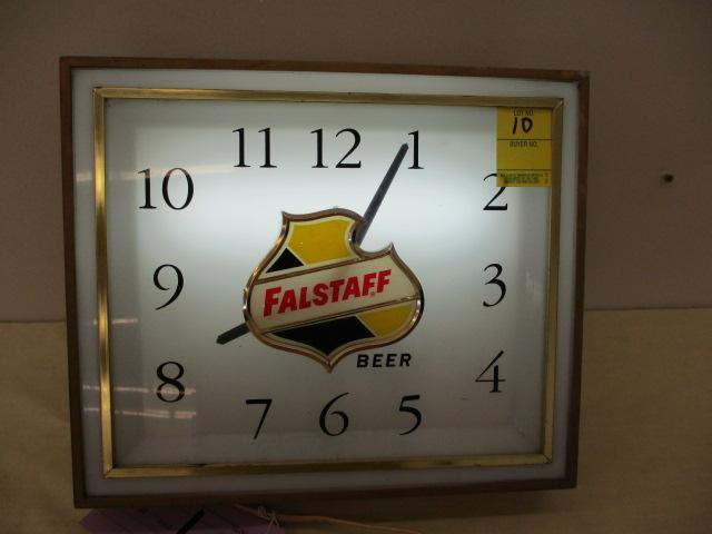 Lighted Falstaff Clock