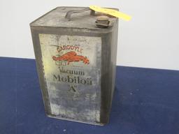 5 Gallon Gargoyle Mobiloil A Oil Can