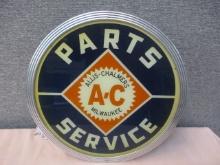 LIGHTED ALLIS CHALMERS PARTS SERVICE SIGN