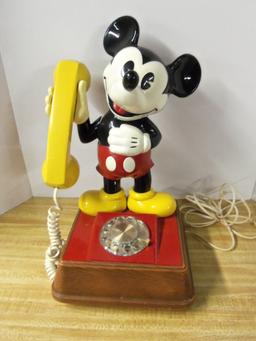 "MICKEY MOUSE " ROTARY DESK PHONE