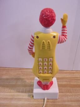 STANDING "RONALD McDONALD " PUSH BUTTON  PHONE