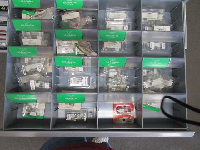 Cabinet and Contents of Electrical Connectors