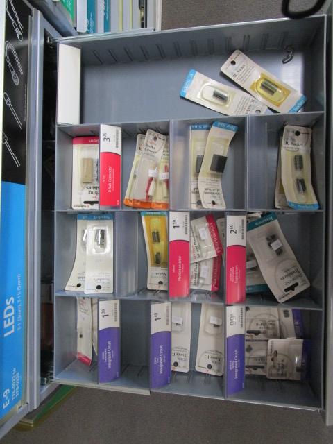 Cabinet and Contents of Electrical Connectors