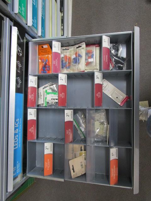 Cabinet and Contents of Electrical Connectors