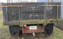 1988 FORD F-250 4X4 DIESEL DUMP TRUCK, CONDITION UNKNOWN, ENGINE WILL NOT TURN OVER