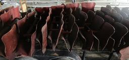 LARGE LOT OF VINTAGE THEATER CHAIRS