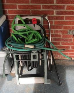 GARDEN HOSE, REEL, AND ATTACHMENTS