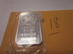 SUNSHINE MINTING 5 OUNCE SILVER BAR