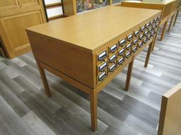 CARD CATALOG CABINET DIMENSIONS 67.5'' X 36.5''