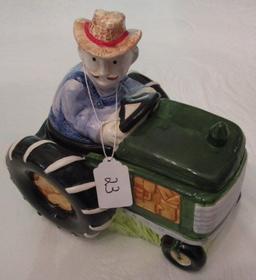 TRACTOR COOKIE JAR