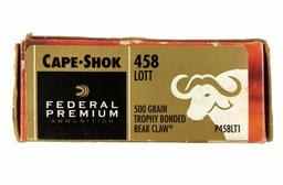 20 Rds. Federal Premium 458 Win Ammo