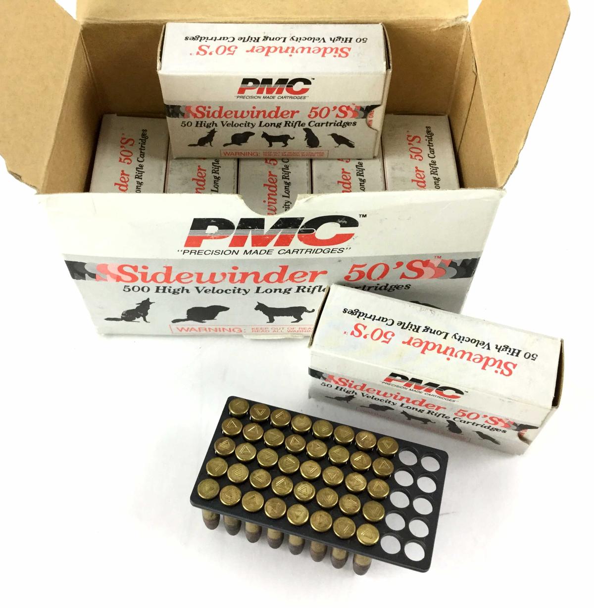 340 Rds. Pmc Sidewinder 50’s Ammunition