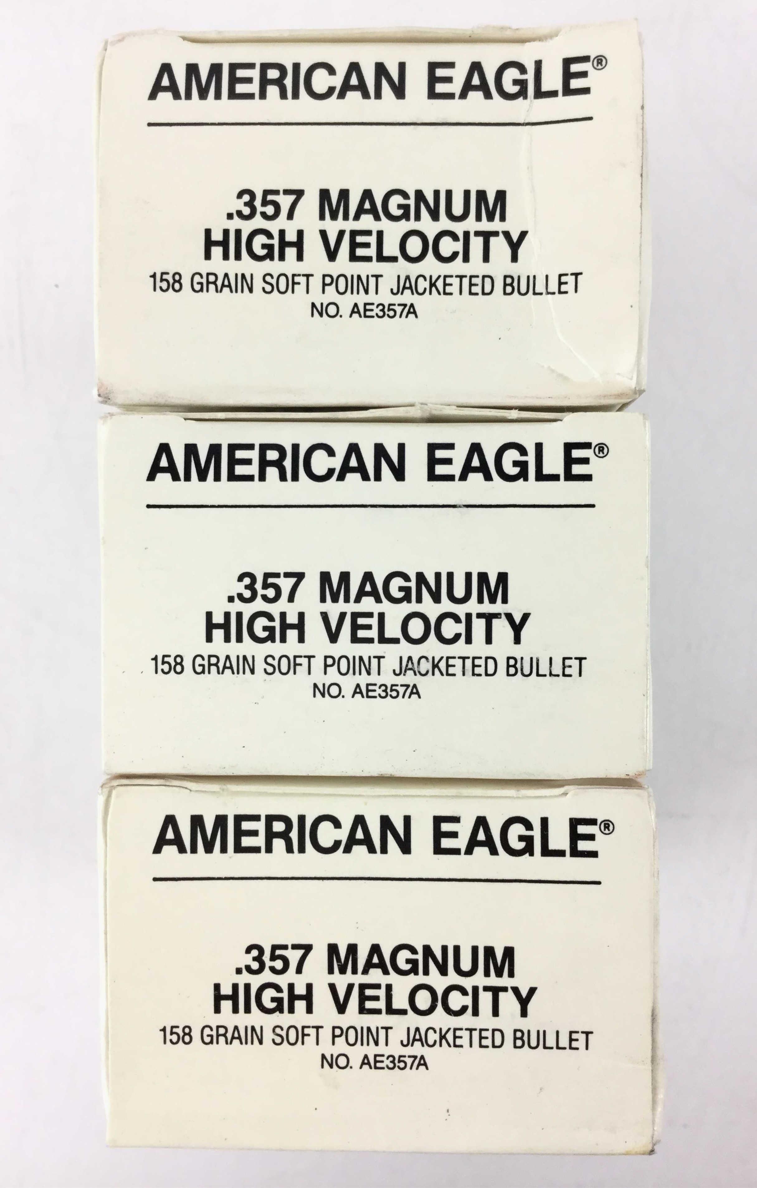 150 Rds. American Eagle 357 Mag 158 Gr. Ammo