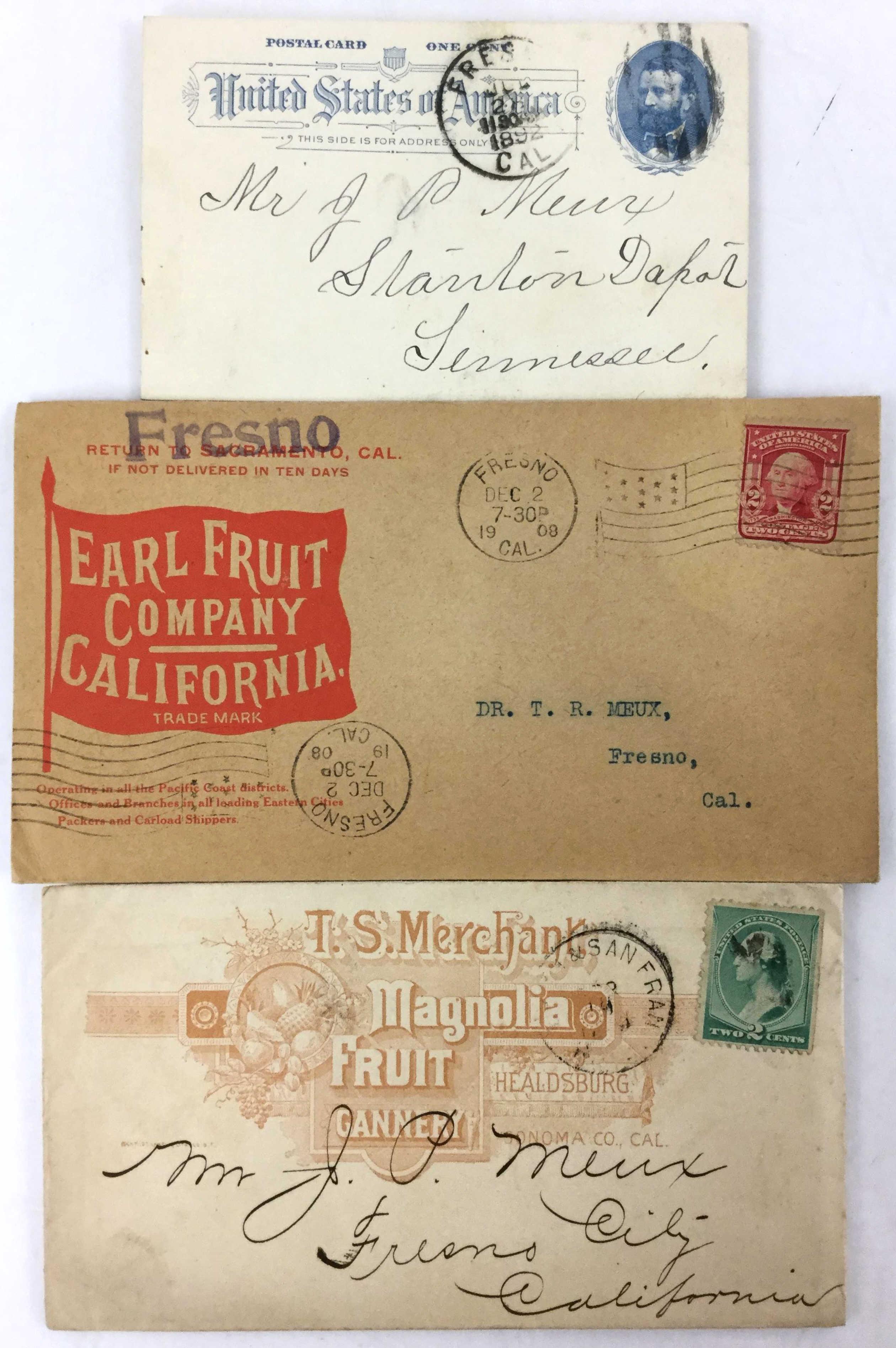 1890-1908 Advertising Envelopes & Letters