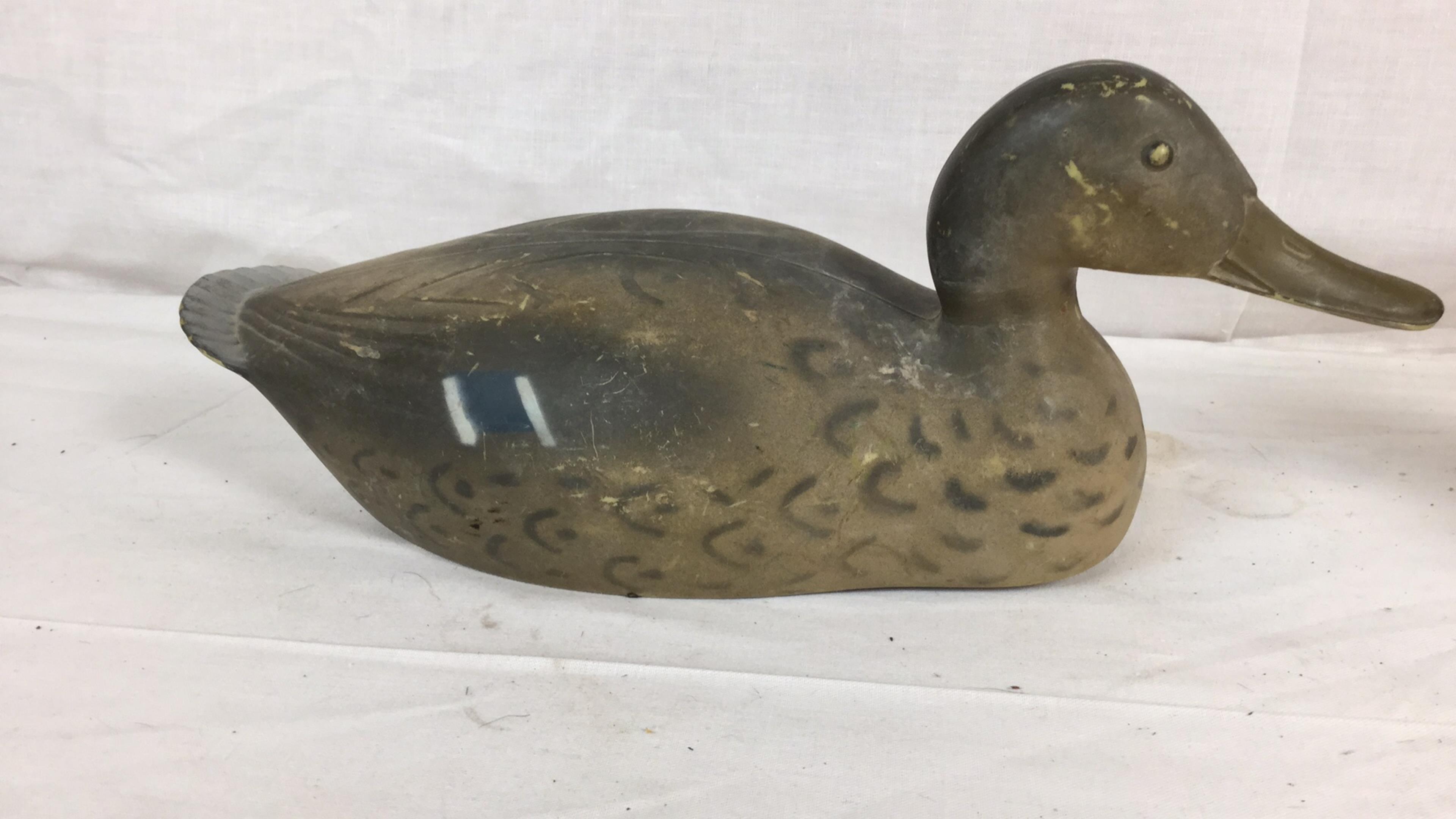 Group Of Vintage Carry-lite Papier-mâché Decoys