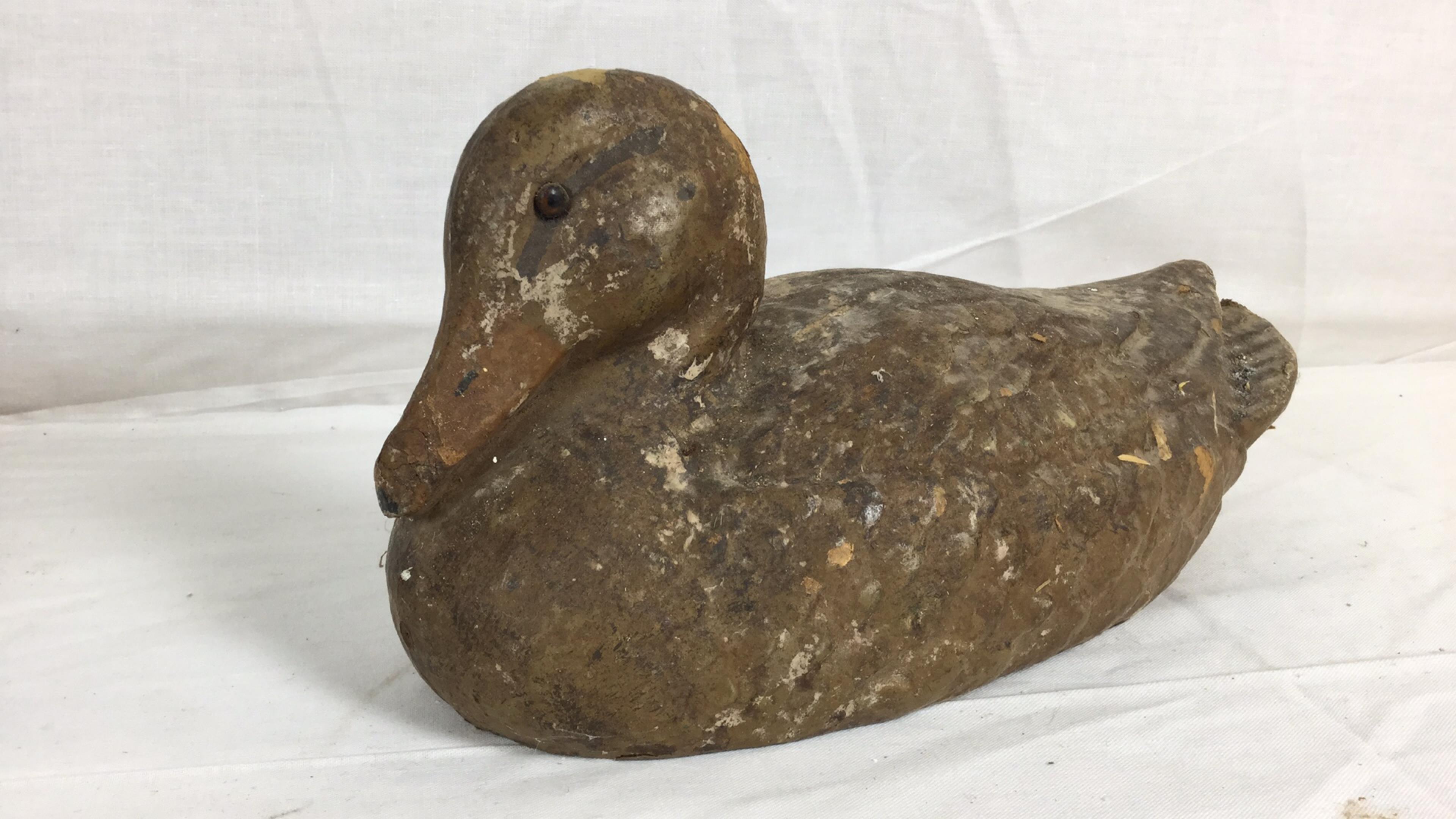 Group Of Vintage Carry-lite Papier-mâché Decoys