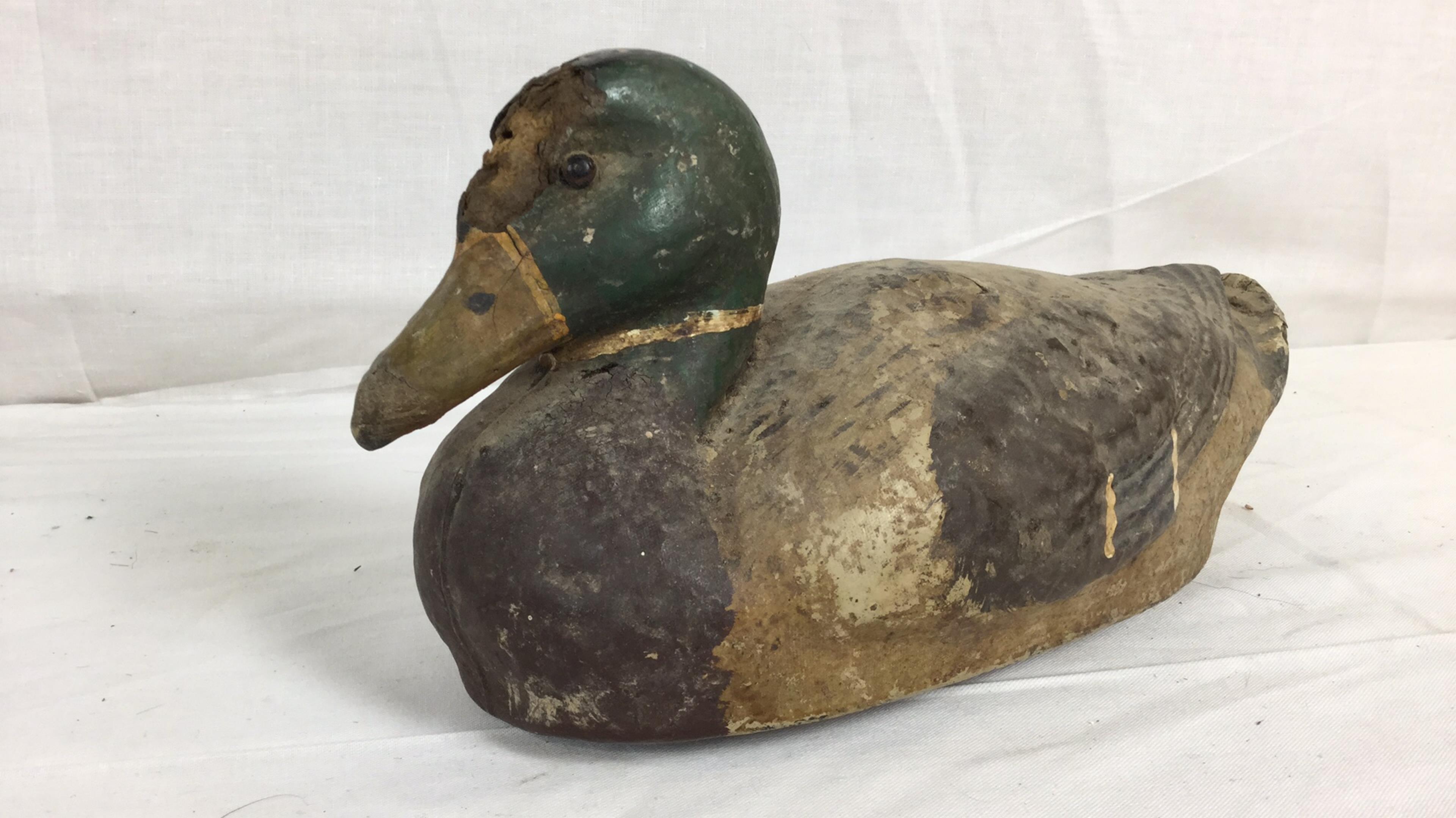 Group Of Vintage Carry-lite Papier-mâché Decoys