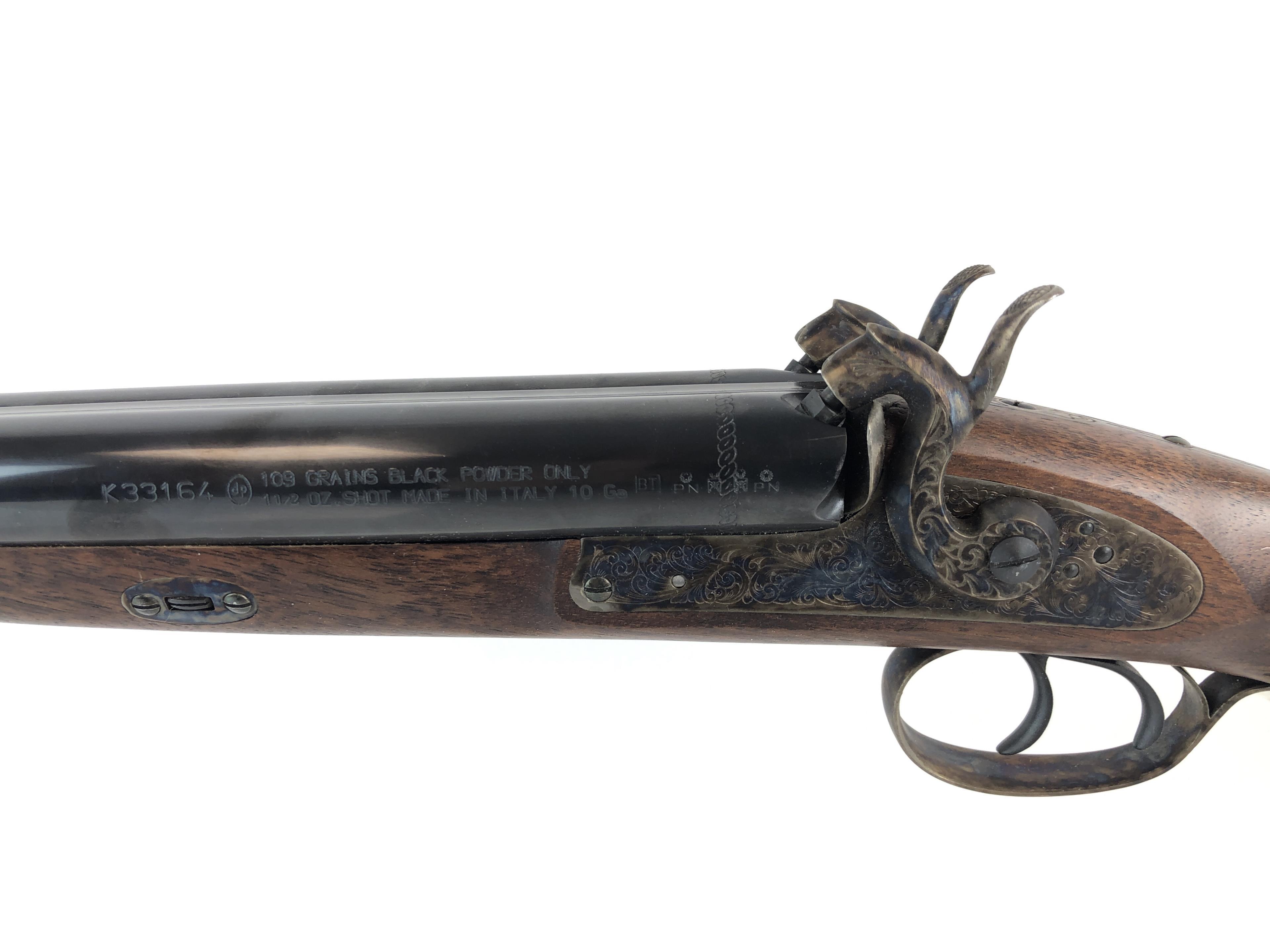 Italian 10ga. Black Powder Double Barrel Shotgun