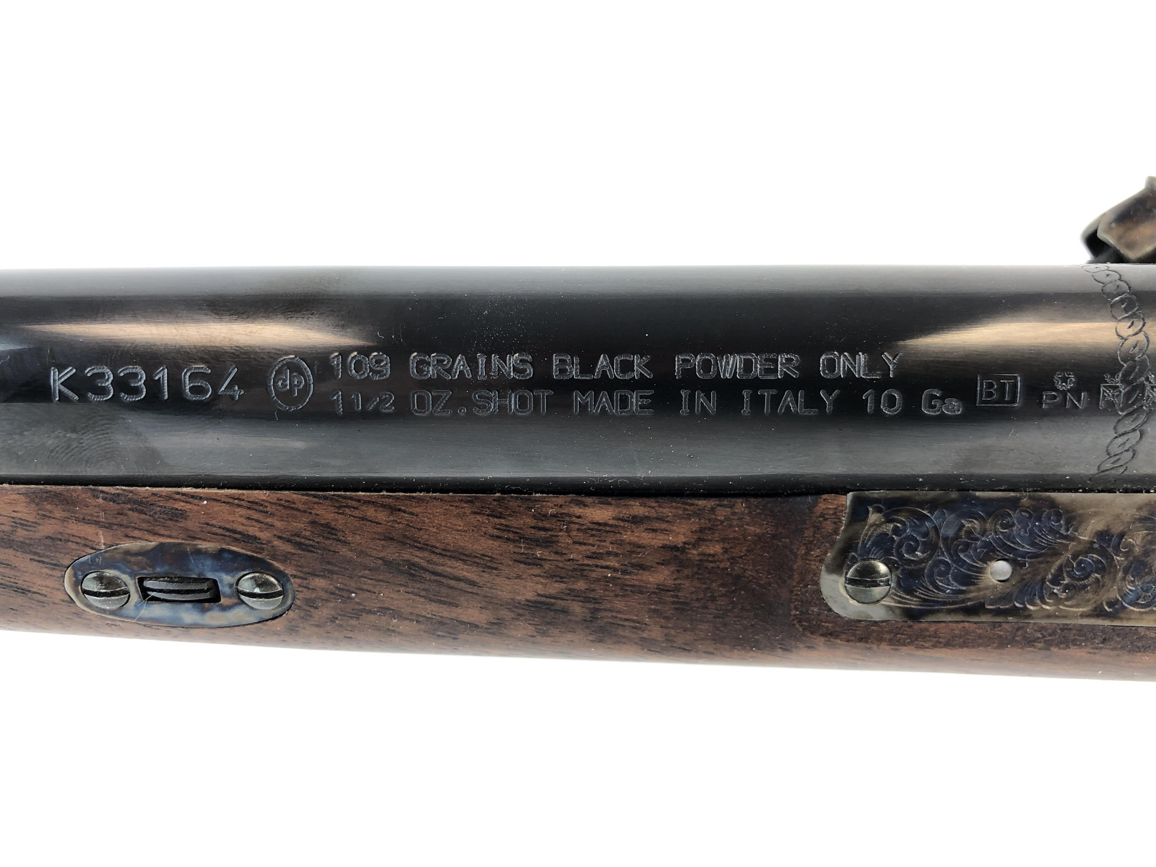Italian 10ga. Black Powder Double Barrel Shotgun