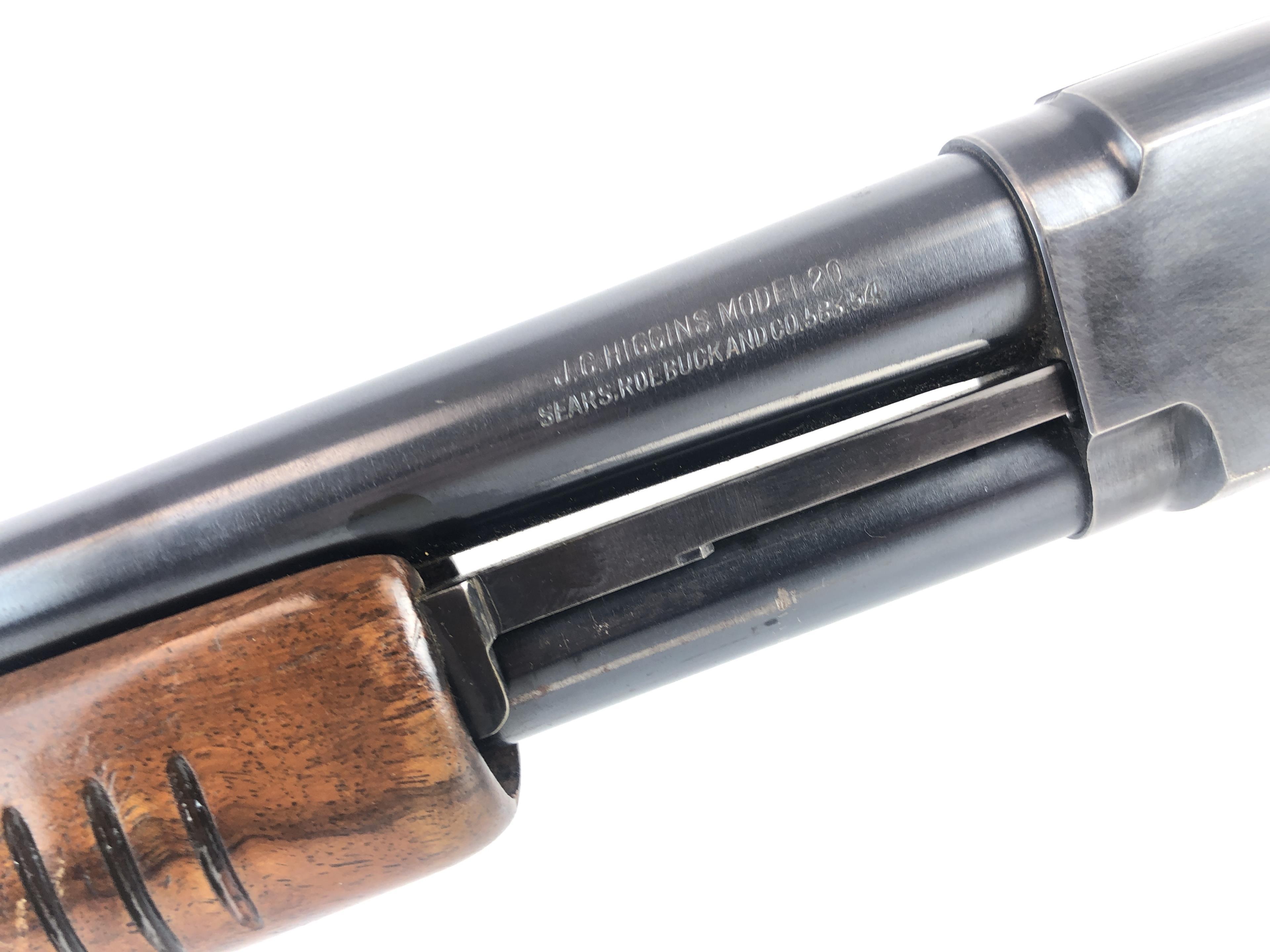 J. C. Higgins Model 20 Pump Action Shotgun