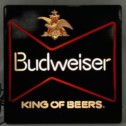 Budweiser King Of Beers Illuminated Bar Sign